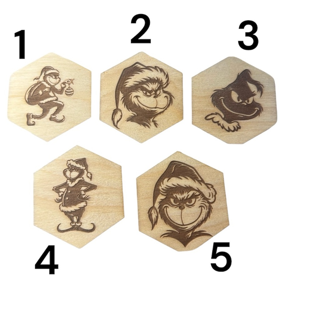 The Grinch Holiday Magnets